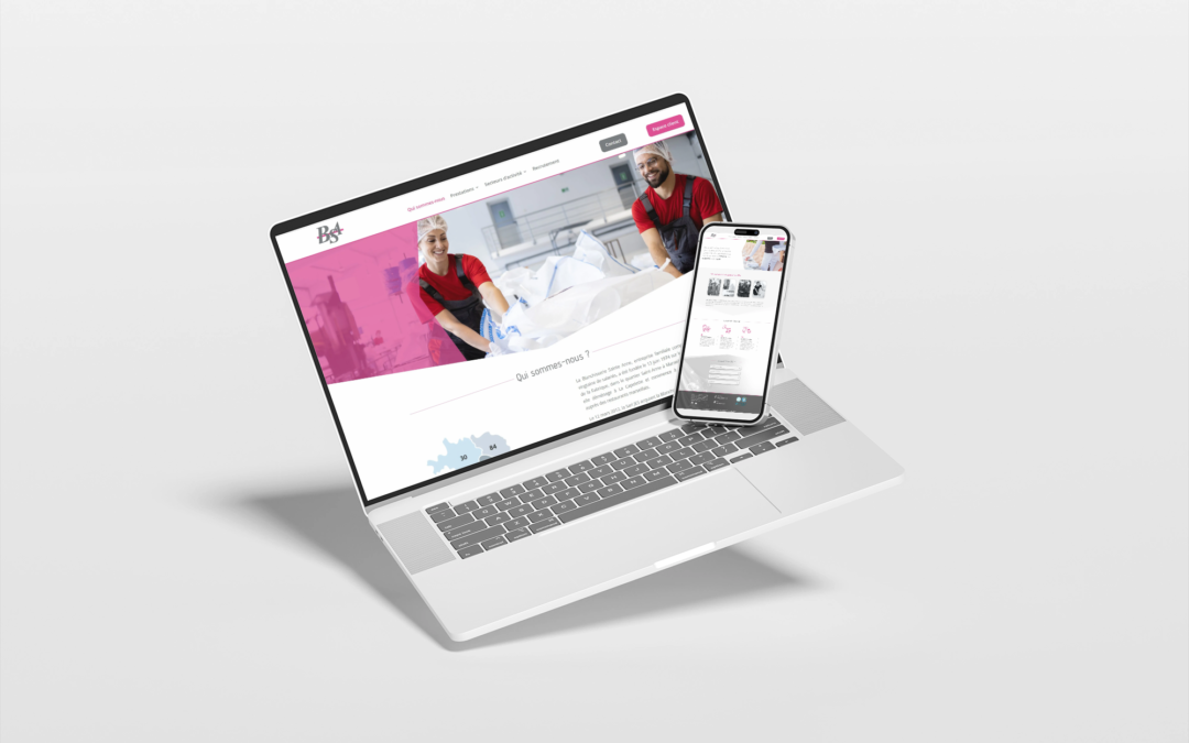 Création de site internet pour une blanchisserie industrielle