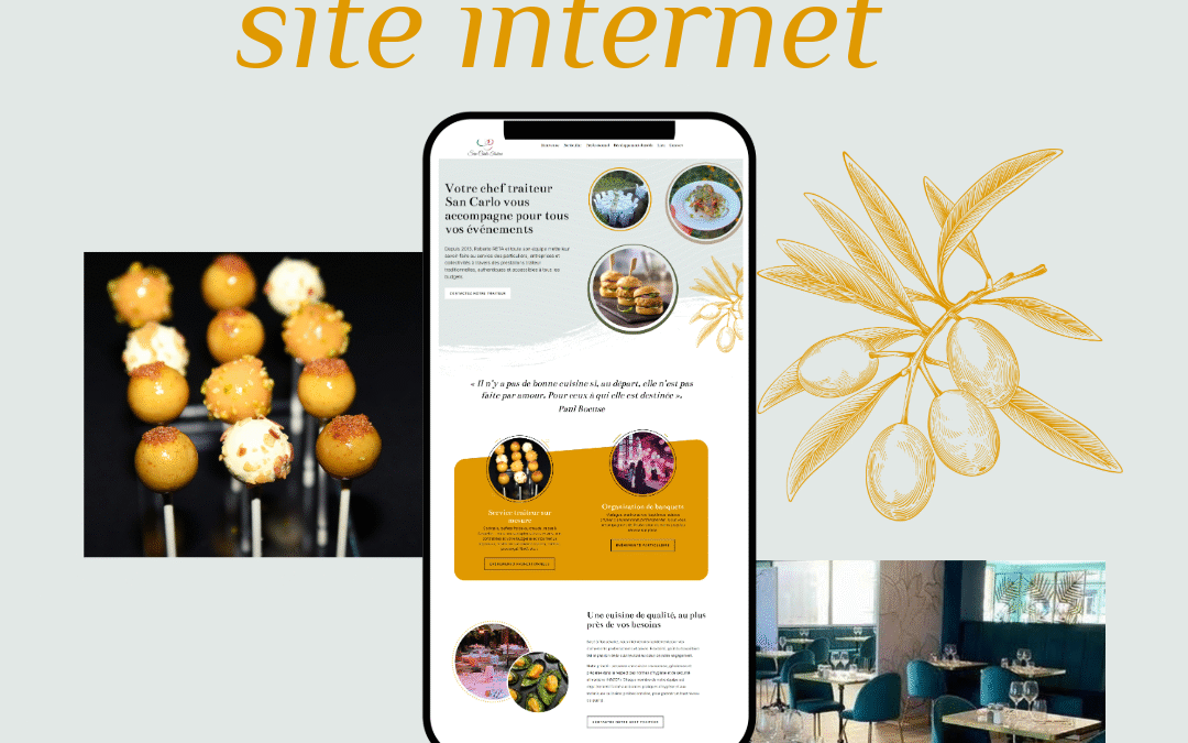 Création de site internet pour un chef traiteur