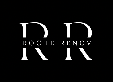 LOGO NOIR Artisan ROCHE RENOV | création de site internet Com and sun