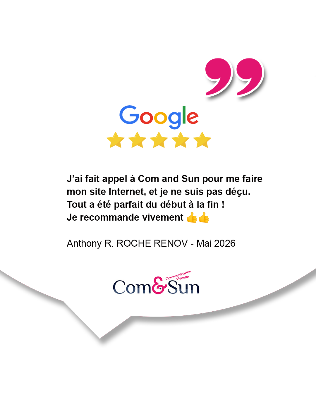 avis-comandsun Avis client pour Com and sun agence de communication